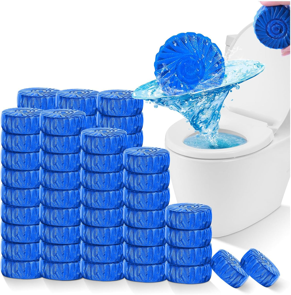 KIISIISO Toilet Bowl Cleaners Tablet 72 PACK, Automatic Toilet Cleaners for Deodorizing &