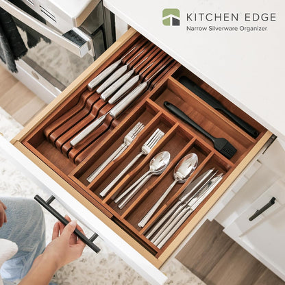Premium Silverware, Flatware and Utensil Organizer for Kitchen Drawers, Food-Safe Contract Grade