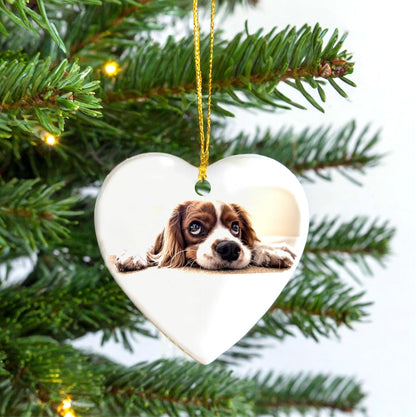 Personalized Ornament, Add Photo Text or Art Design and Make Your own Customized Porcelain Ceramic