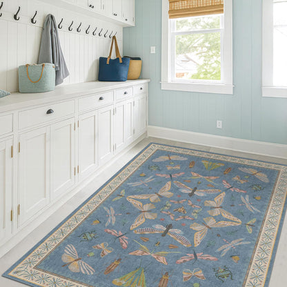 Washable 4x6 Small Rug for Living Room, Area Rug for Kitchen, Bedside, Large Entryway Indoor