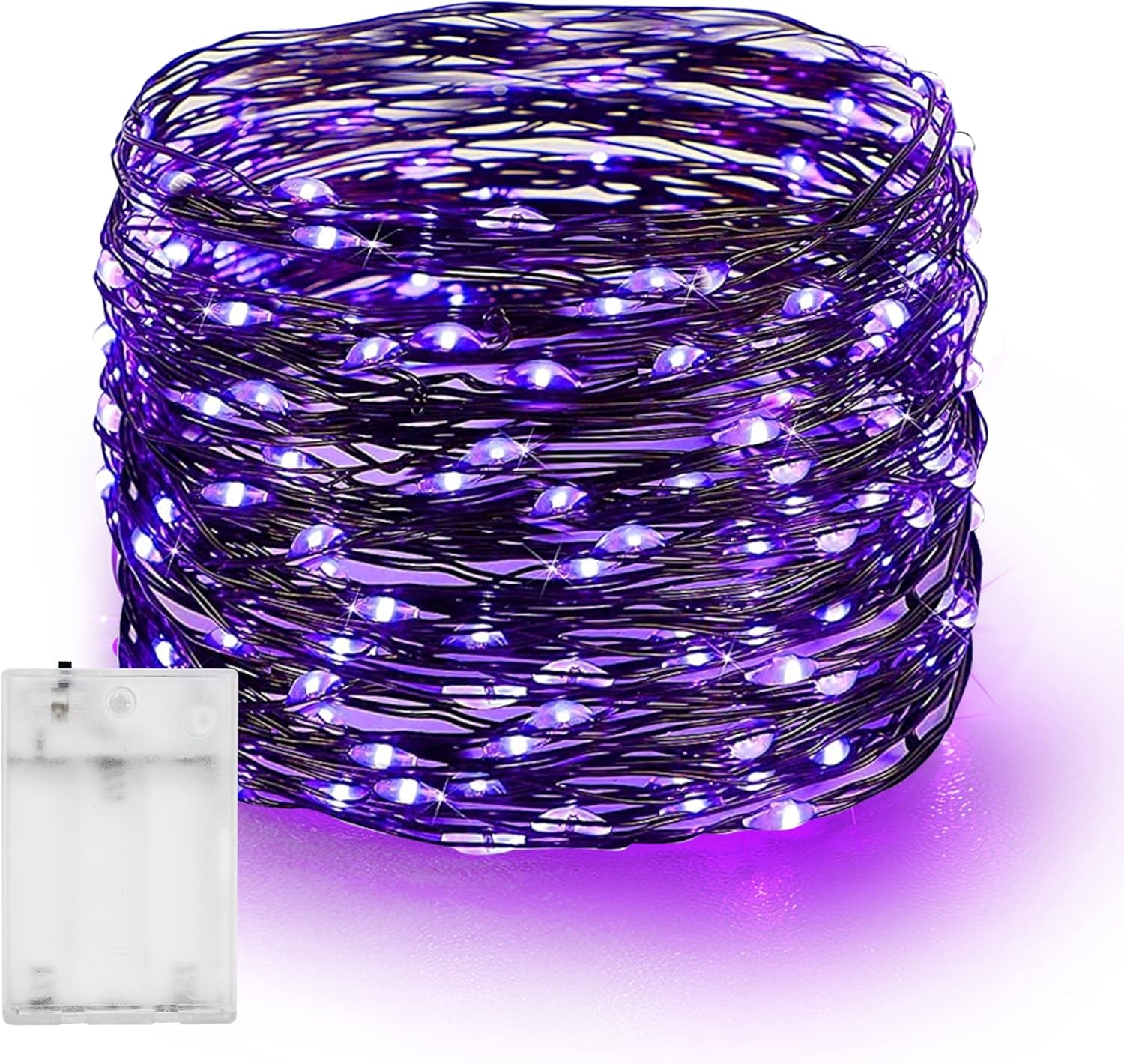 Dazzle Bright Fairy String Lights, 20 FT 60 LED Copper Wire Battery Operated Waterproof Lights
