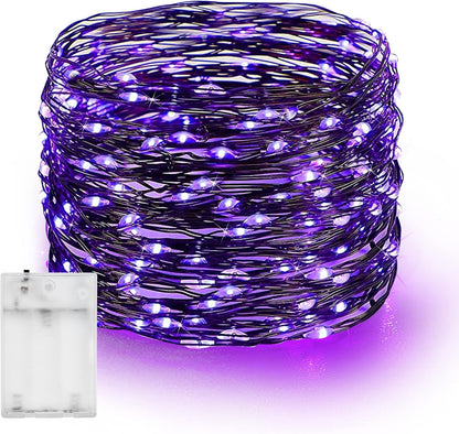 Dazzle Bright Fairy String Lights, 20 FT 60 LED Copper Wire Battery Operated Waterproof Lights