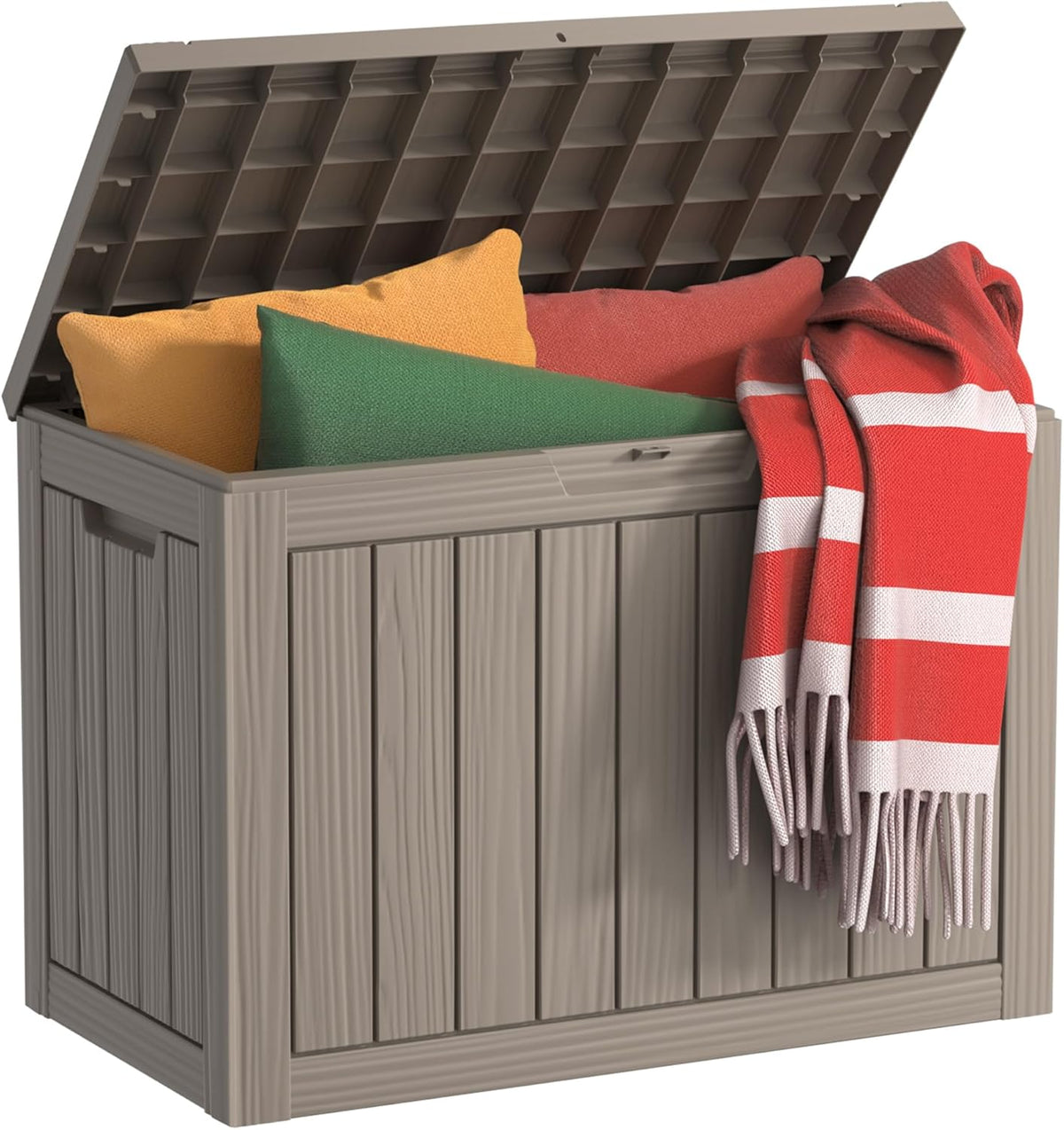 DRATO 45 Gallon Deck Box, Outdoor Storage Box for Patio Furniture, Patio Cushions, Gardening Tools