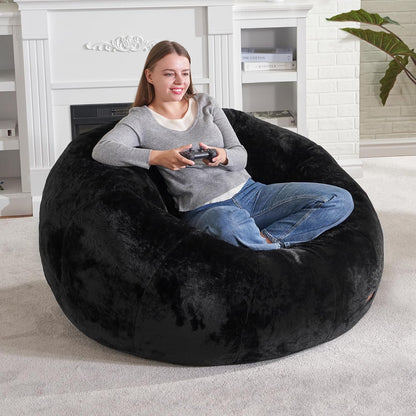 Hobestluk Bean Bag Chairs Large Bean Bag Couch for Adults Stuffed Sofa Chair Comfy Giant Bean Bag