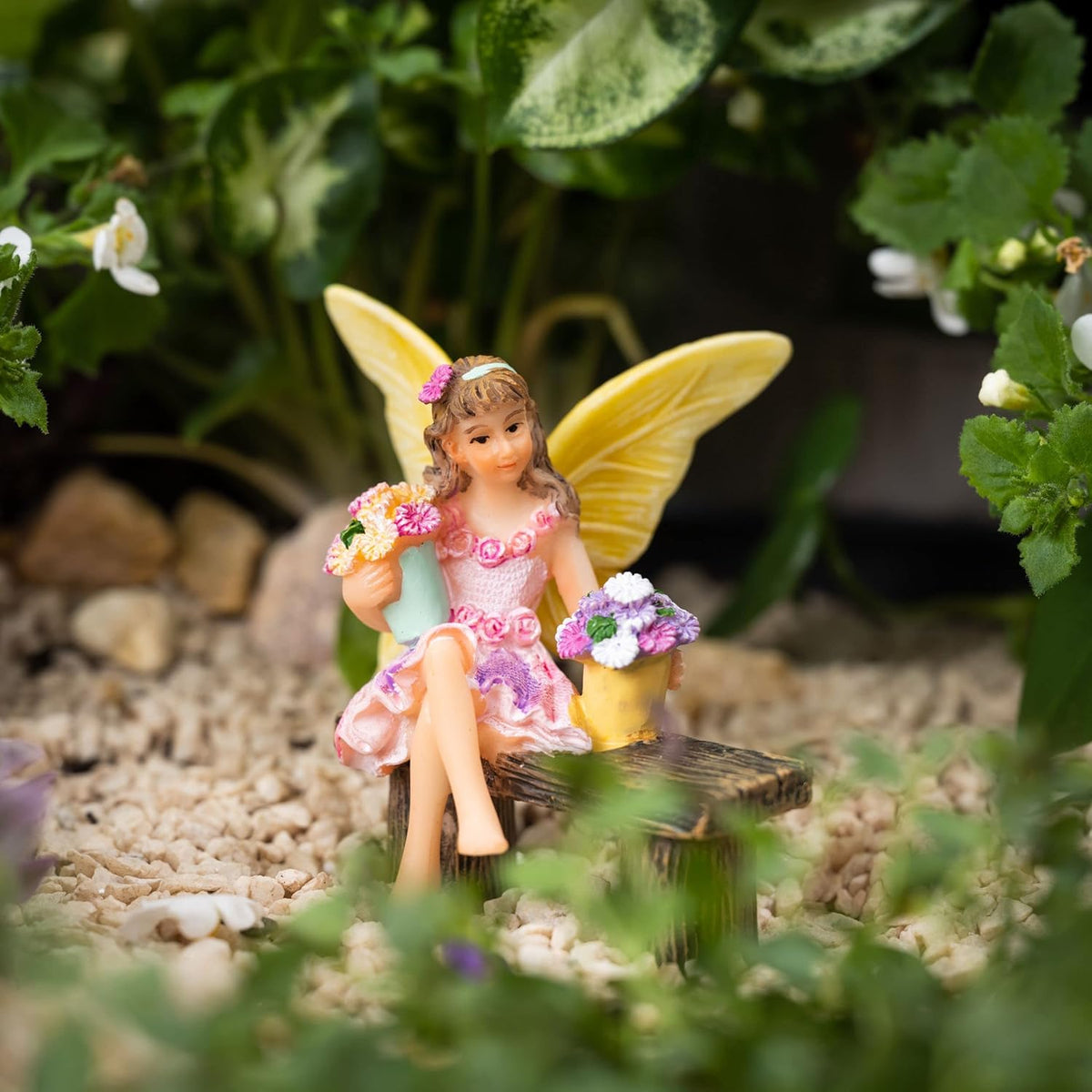 PRETMANNS Fairy Garden Fairy – Adorable Accessory for Indoor or Outdoor Miniature Garden – Small