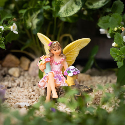 PRETMANNS Fairy Garden Fairy – Adorable Accessory for Indoor or Outdoor Miniature Garden – Small