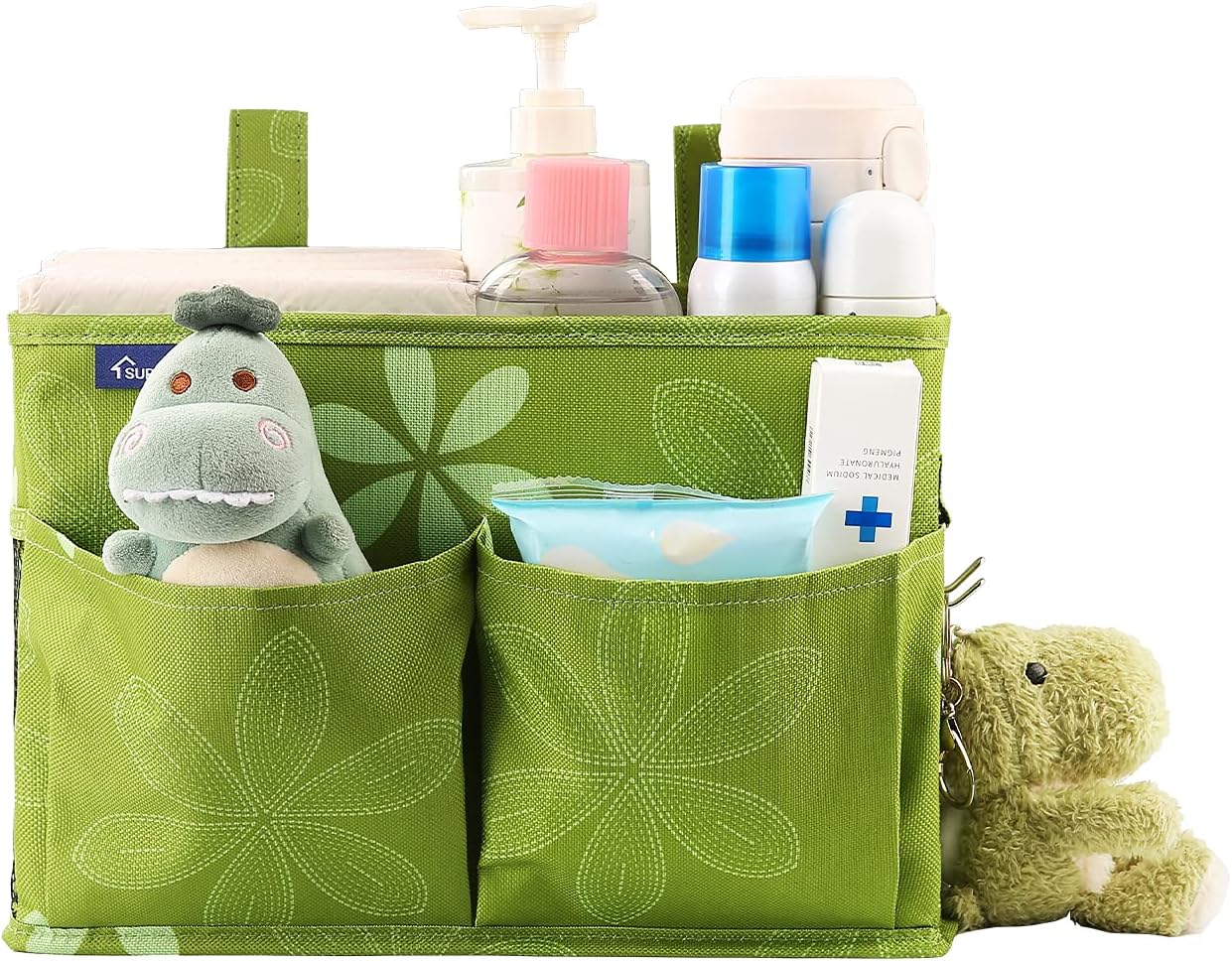 Surblue Bedside Caddy Hanging Bed Organizer Storage Bag Pocket for Bunk and Hospital Beds, College