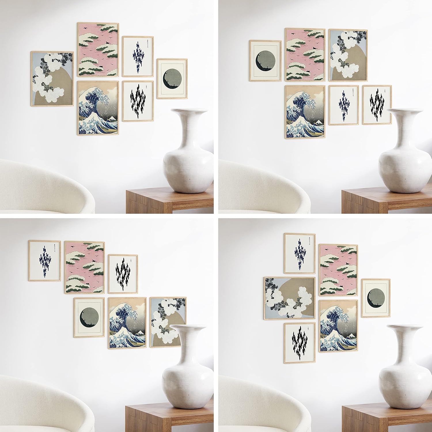 HAUS AND HUES Photo Frame Set - of 6 Picture Set, Bulk Frames, Collage for Wall, Gallery Wall