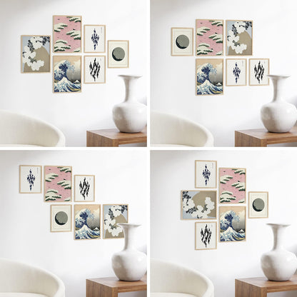 HAUS AND HUES Photo Frame Set - of 6 Picture Set, Bulk Frames, Collage for Wall, Gallery Wall