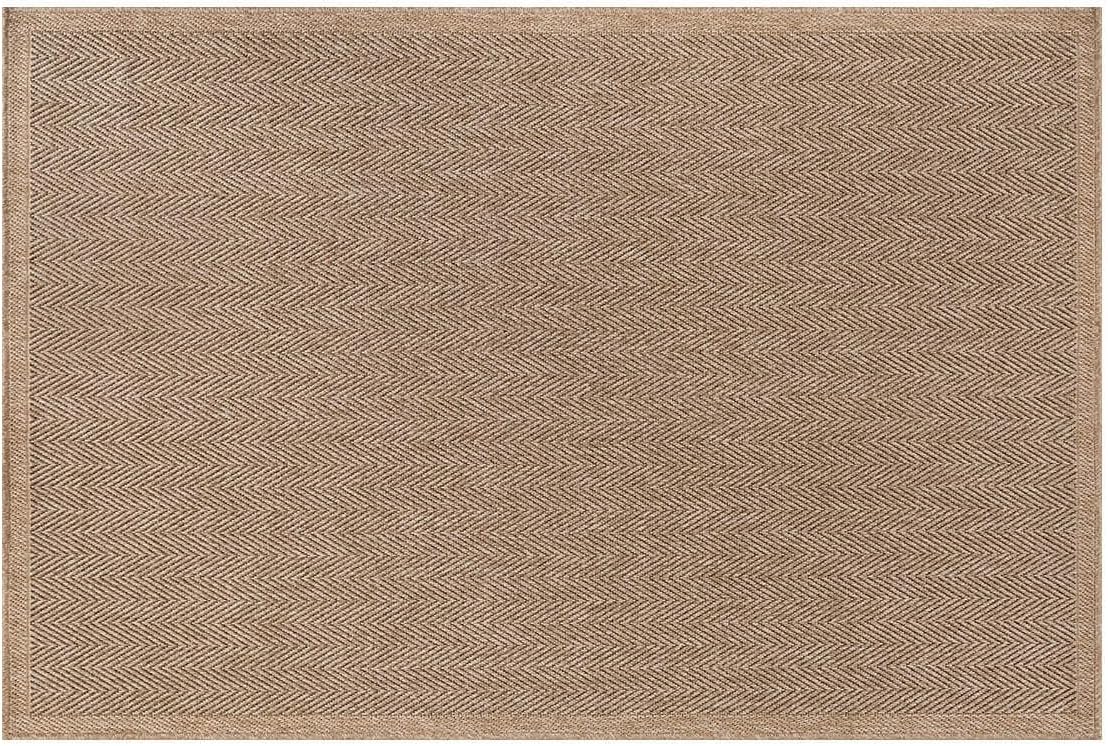 CAMILSON Easy Jute Rug 2x3, Indoor Outdoor Natural Color Fiber Area Rugs for Bathroom and Kitchen