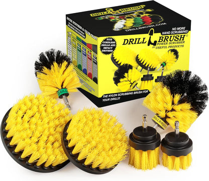 Drill Brush Attachments for Cleaning Shower, Bathroom, Grout, Tile, Bathtub, Bath Mat, Sink, Tile