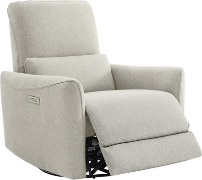 CHITA Power Recliner Chair Swivel Glider, FSC Certified Fabric Living Room Nursery Reclining Sofa
