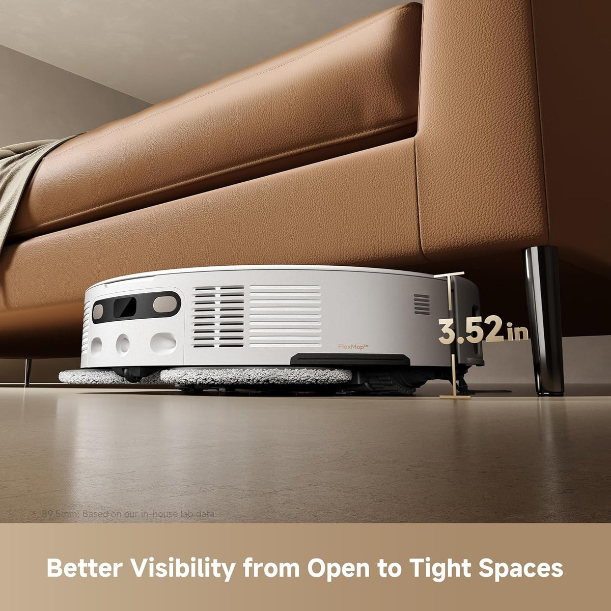 Mova V50 Ultra Complete Robot Vacuum and Mop Self-Cleaning, 24,000 Pa Suction, Liftable Navigation
