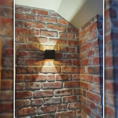 Dundee Deco 3D Wall Panels Faux Brick - Cladding Red Brown Stone Look Wall Paneling, Styrofoam