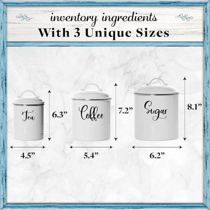 Home Acre Designs Food Storage Containers Set with Lids, Farmhouse Home Kitchen Decor Rustic