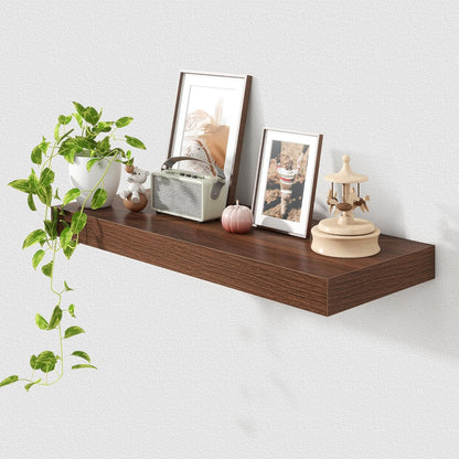 Deep Floating Shelves for Wall | 30 Inch Wide x 12 Inch Deep Floating Shelves | 30W x 12D Rustic
