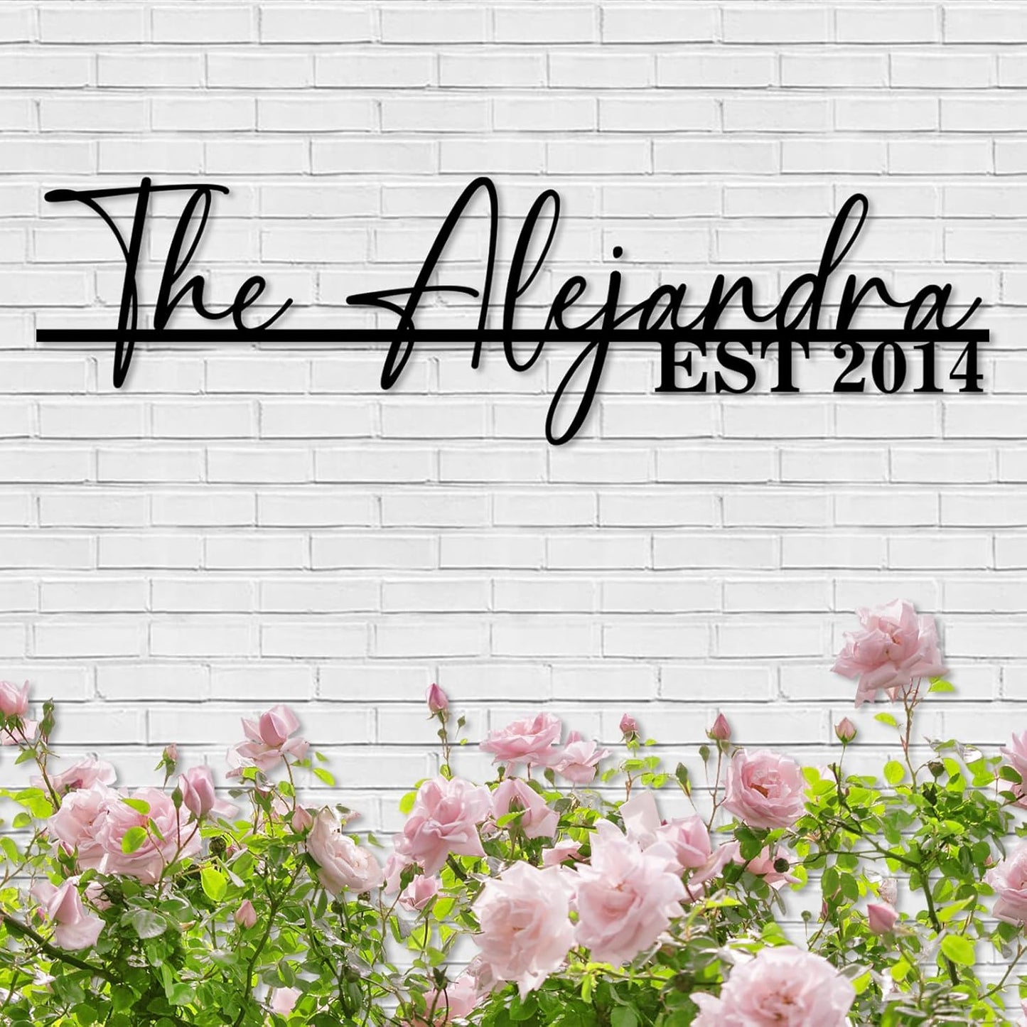 Personalized Family Name Sign | Custom Metal Sign | Metal Wall Art | Last Name Signs for Home |