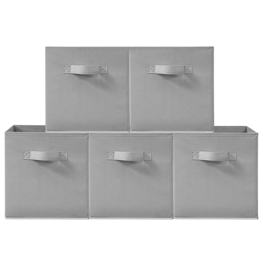 STORAGEIDEAS 11 Inch Fabric Storage Cubes, Sturdy Foldable Storage Bins, Heavy Duty Cube Organizer