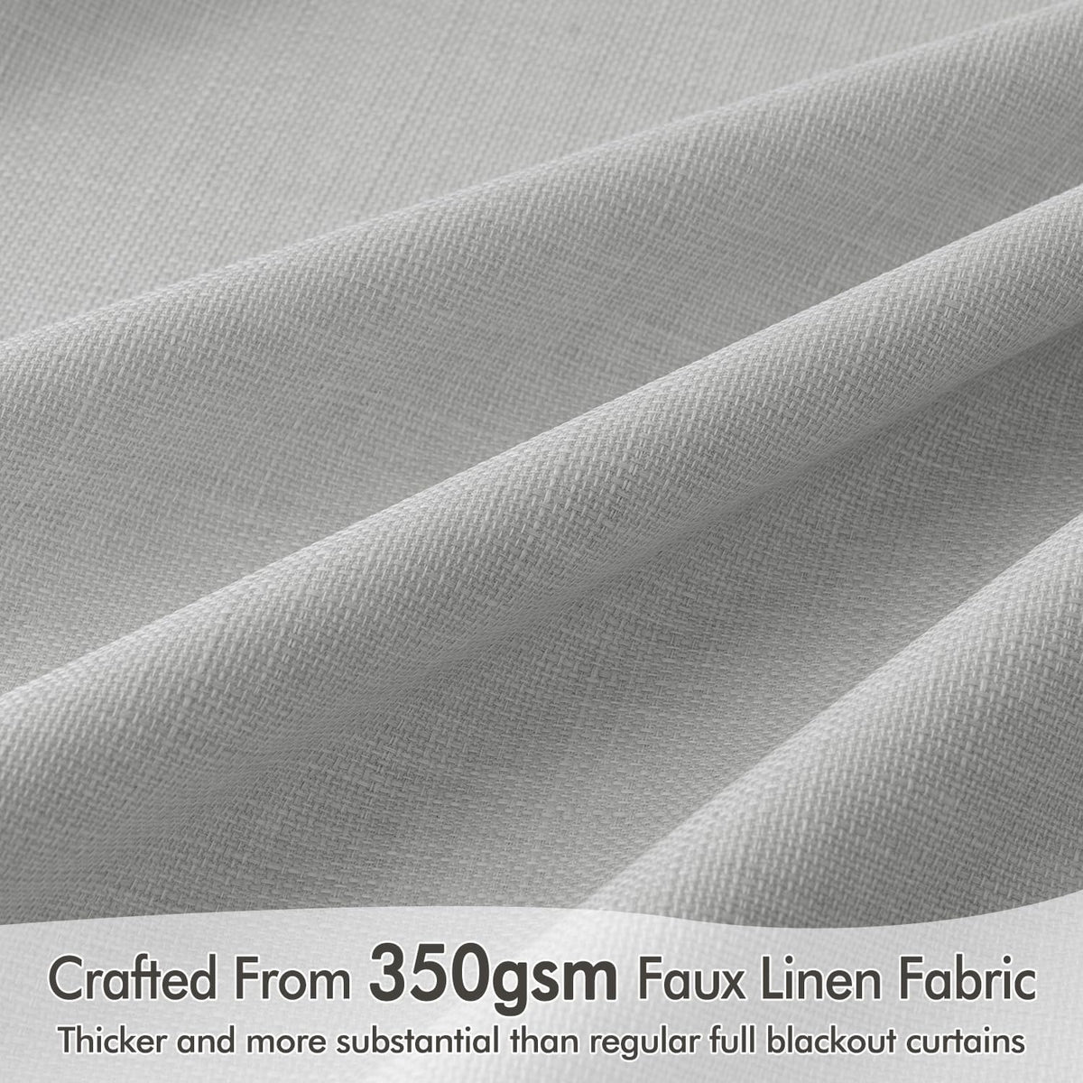 MIULEE 100% Blackout Curtains 120 Inch Long 2 Panels for Bedroom, Thick Luxury Faux Linen Black Out