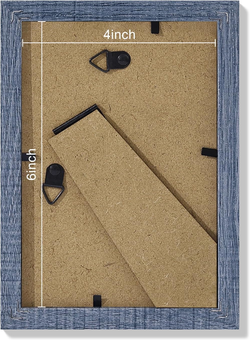 Vittanly 4x6 Picture Frames Set of 9, Shatter Resistant Plexiglass, Display 3.5x5 Pictures with Mat