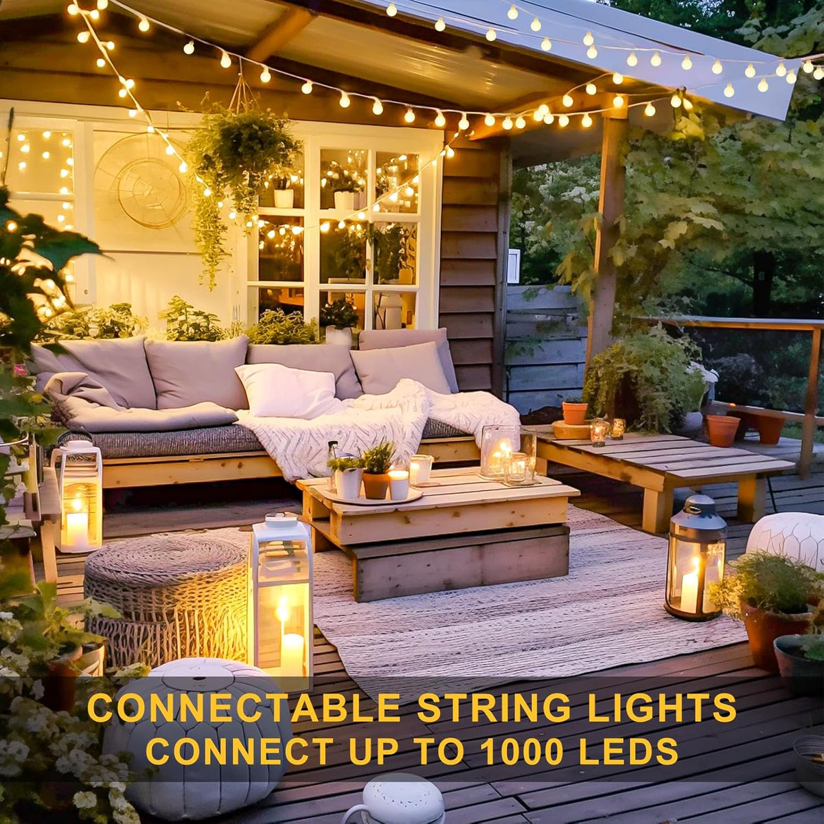 100ft Globe String Lights Indoor Outdoor Waterproof, 200 LED Christmas fairy Lights Plug in with