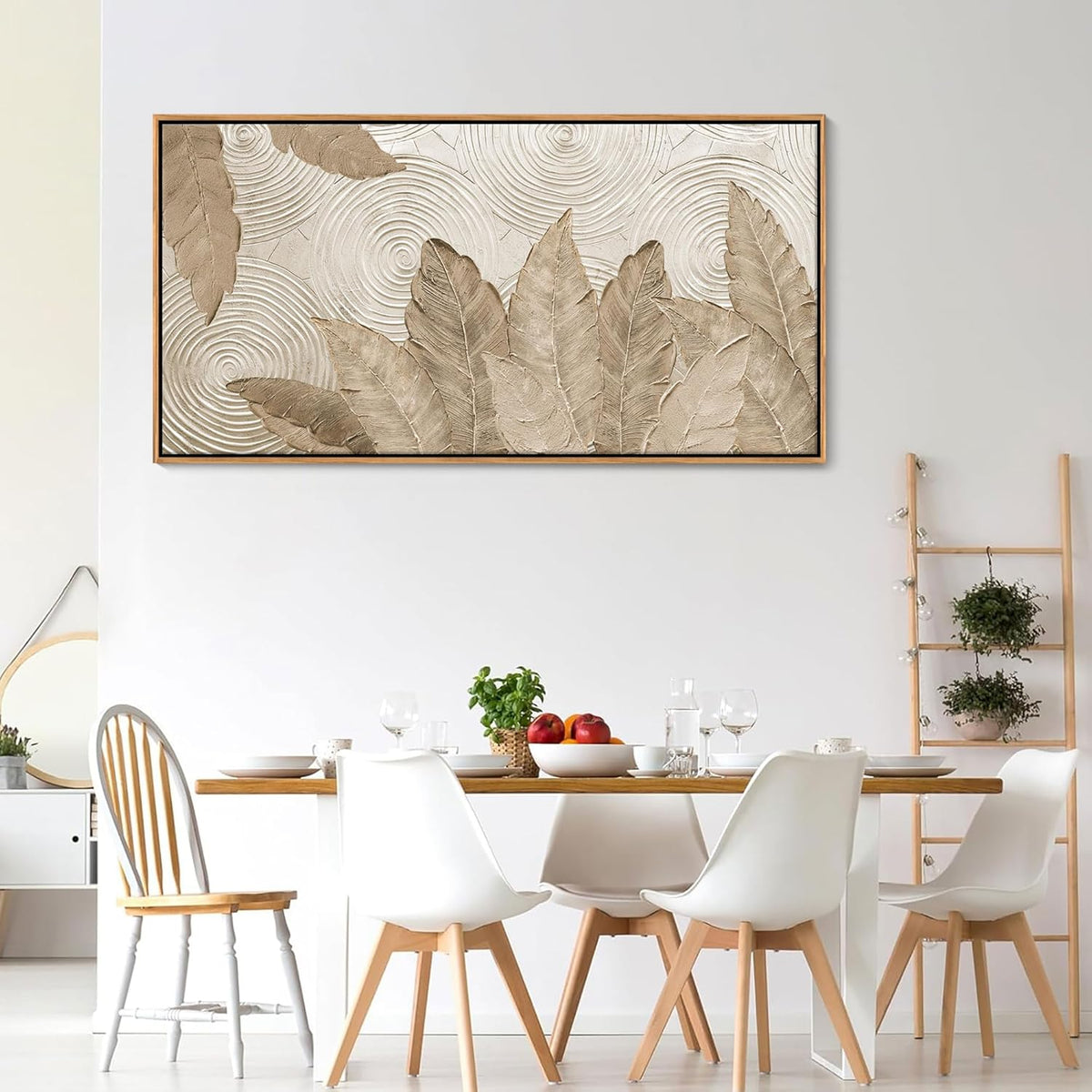 Minimalist & Modern Art for Bedroom Decor Framed Abstract Artwork for Walls Neutral & Contemporary
