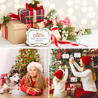 Personalized Christmas Ornaments 2025 Wood Custom Photo Picture Text Christmas Ornament