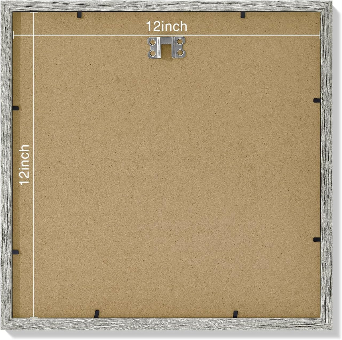Vittanly 12x12 Picture Frames Set of 9, Shatter Resistant Plexiglass, Display 8x8 Pictures with Mat