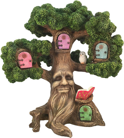 GlitZGlam Fairy Garden Enchanted Joshua's Miniature Tree (10.5 Inch Tall) for Fairies and Lawn
