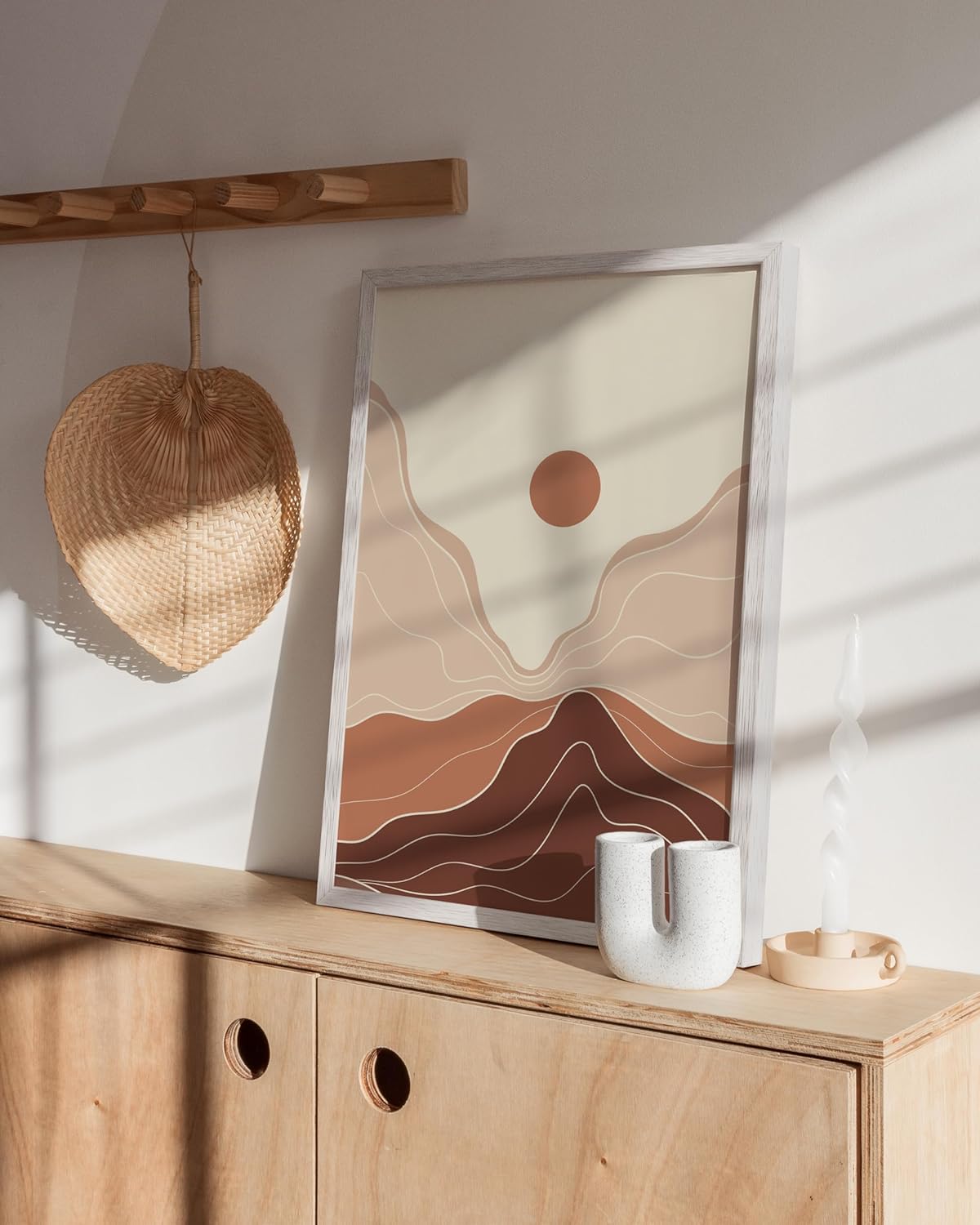 HAUS AND HUES 16x24 Frame - Set of 1 16 x 24 Poster Frame, 16x24 Picture Frame Light Wood, 16x24