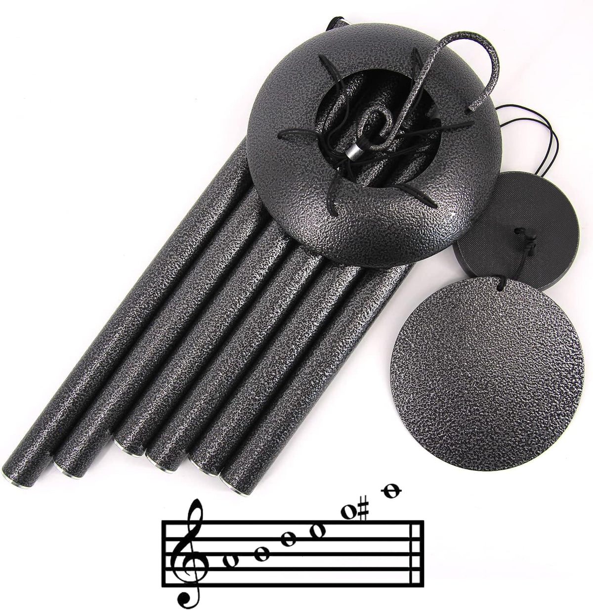 Sympathy Memorial Wind Chimes, 36' with 6 Metal Tubes, Outdoor Deep Tone for Garden, Christmas