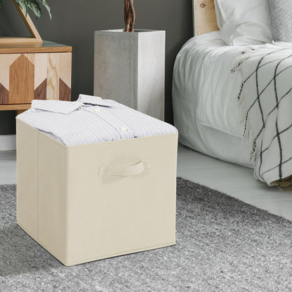 STORAGEIDEAS 11" Fabric Storage Bins, Foldable Storage Cubes, Heavy Duty Cube Organizer for Home