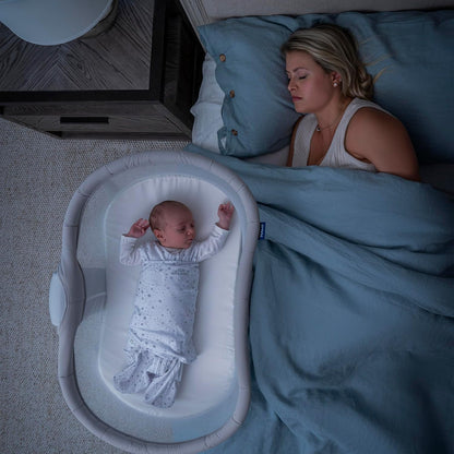 HALO BassiNest Soothing Swivel Sleeper 3.0S – Over-Bed Baby Bassinet with 360 Rotation, Adjustable