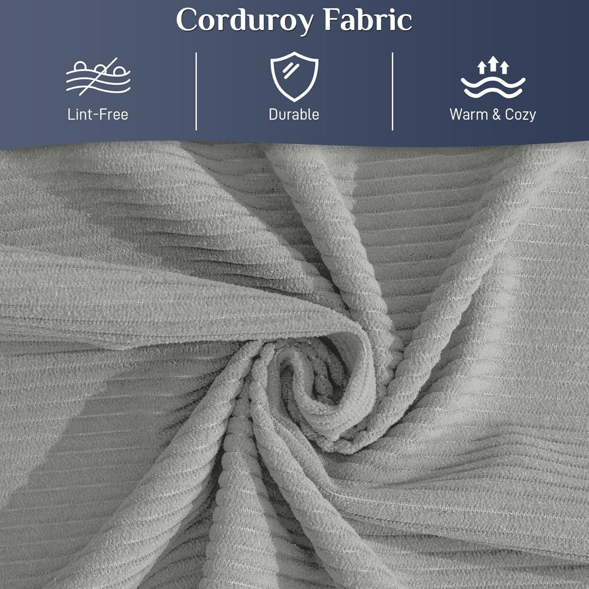 Convertible Sleeper Sofa Bed with Pillow, 4-in-1 Corduroy Folding Mattress Couch with Fixed-Shape