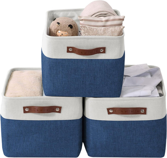 DECOMOMO Storage Bins Fabric Storage Baskets for Shelves, Linen Closet Organization Toys Nursery