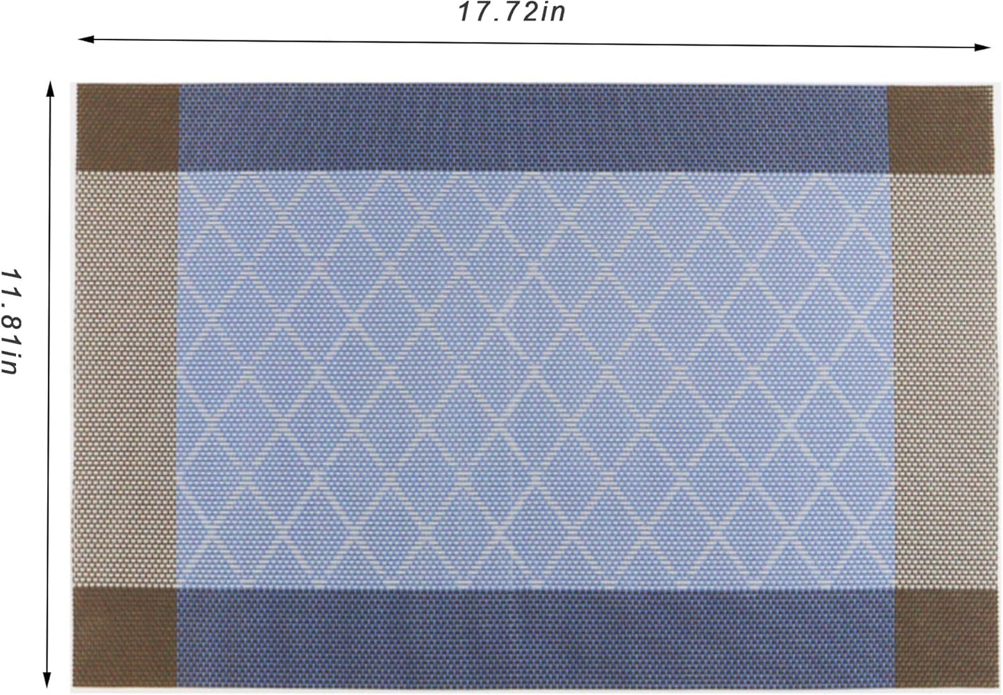 CADONO Placemats Set of 4 Washable Indoor/Outdoor Vinyl Place Mats for Dining Table Durable