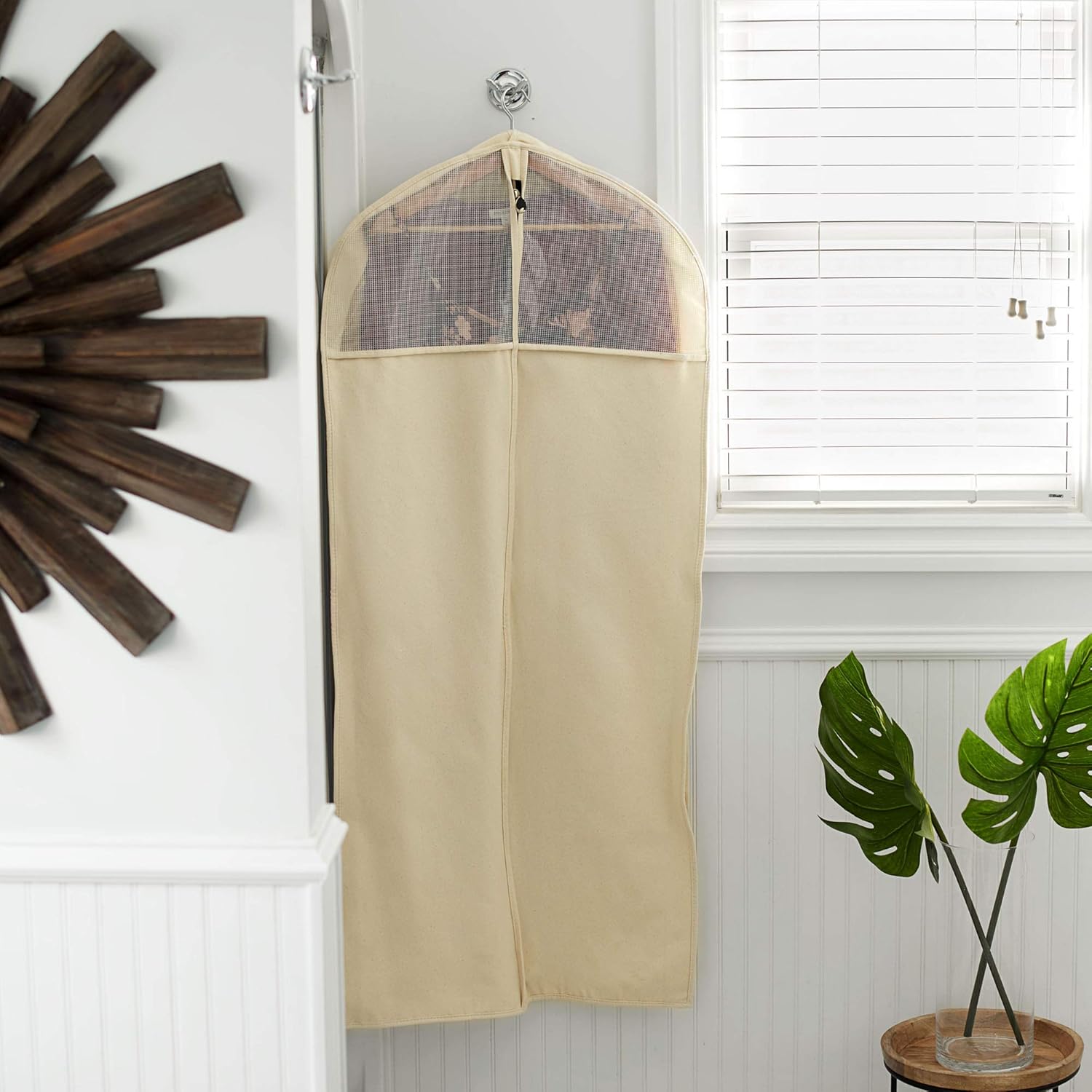 Household Essentials 3392-1 Cedarline Collection Hanging Garment Bag | Dress and Suit Protector |