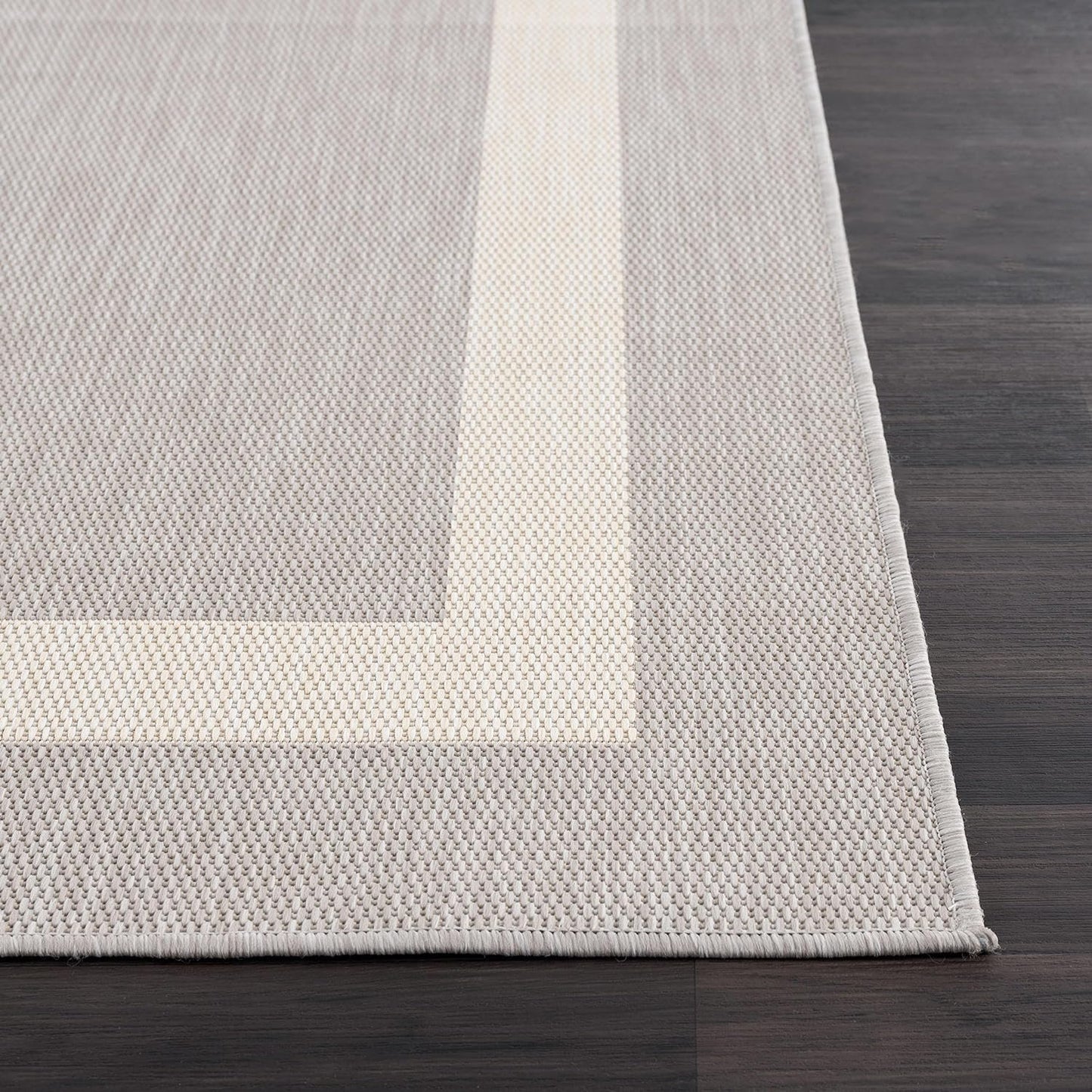 CAMILSON Outdoor Rug 6x9,Modern Outside Rugs for Patios Porches Waterproof Durable Washable