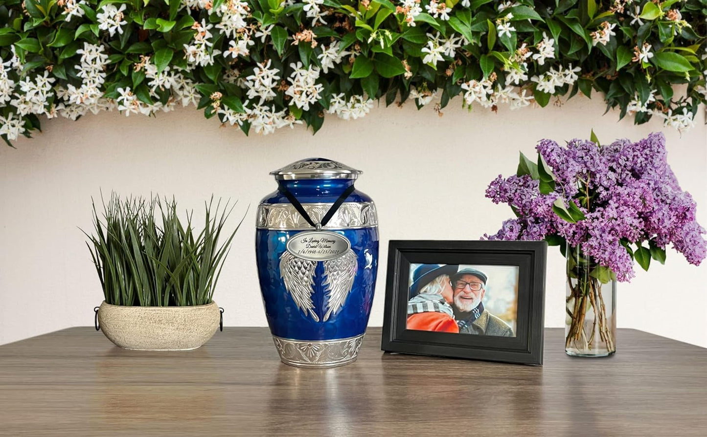 Personalized Engraved Name Tag for Urns - Customizable Plate for Cremation Urns - Engraved Hanging