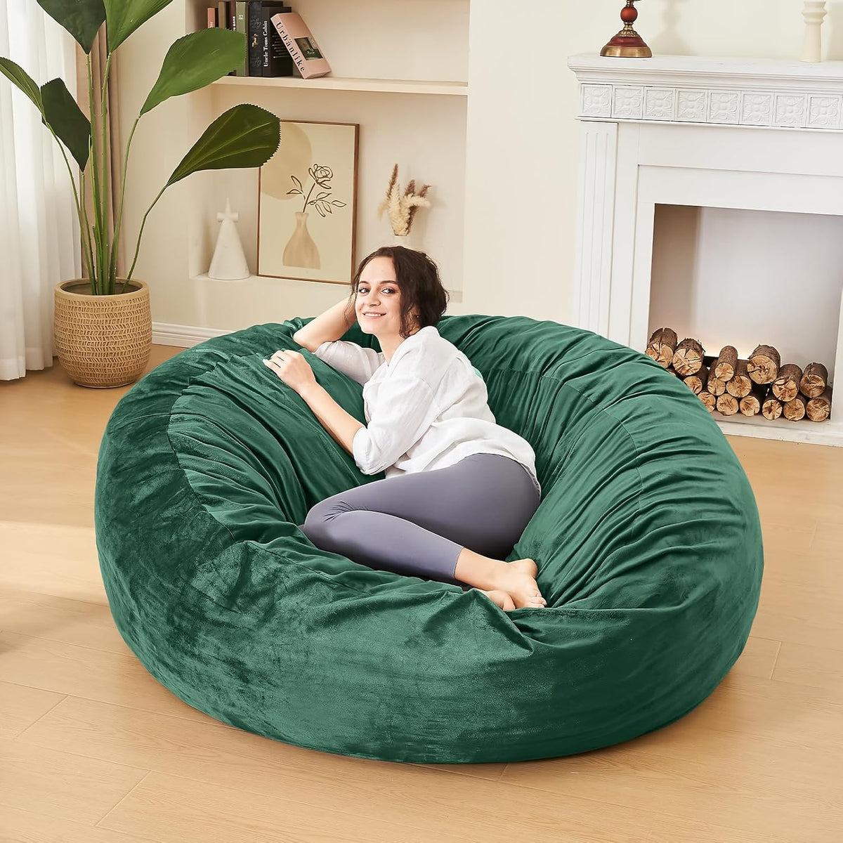 Bean Bag Chairs for Adults - Memory Foam Furniture BeanBag Chair - Kids/Teens Sofa with Soft Micro