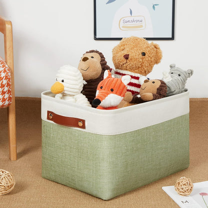 DULLEMELO Fabric Storage Bins for Laundry, Home, Foldable Storage Baskets for Shelves, Toys