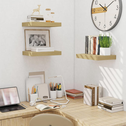 Fun Memories Floating Shelves for Wall - 10 x 16 Floating Shelf - Rustic Wood Storage Shelf - Wall