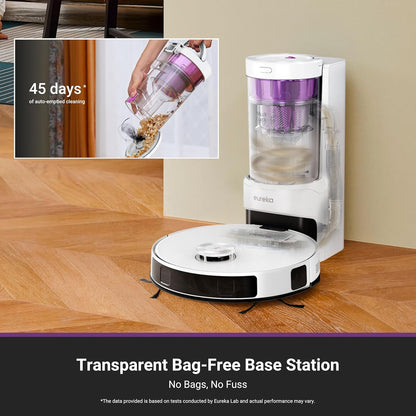 Eureka E20 Plus Robot Vacuum with Bagless Self Emptying Station, Robotic Vacuum and Mop Combo