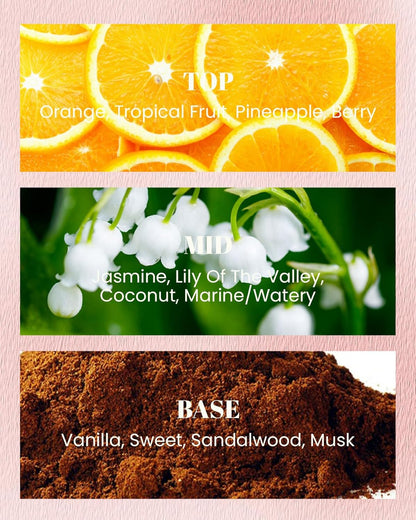 M&SENSE Floral Citrus Scented Candles, Vegan Soy Wax, Heavy Scented, No Toxin 10oz Long Lasting