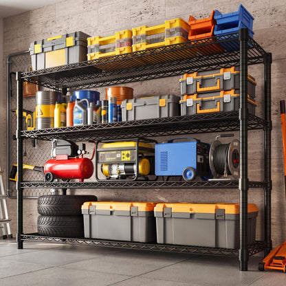 Garvee 59" H Storage Shelves 4-Tier Garage Shelving Adjustable for Pantry