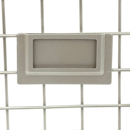 Spectrum Medium Wire Basket with Label Plate Satin Nickel Storage Basket Bin Organizer for Kitchen