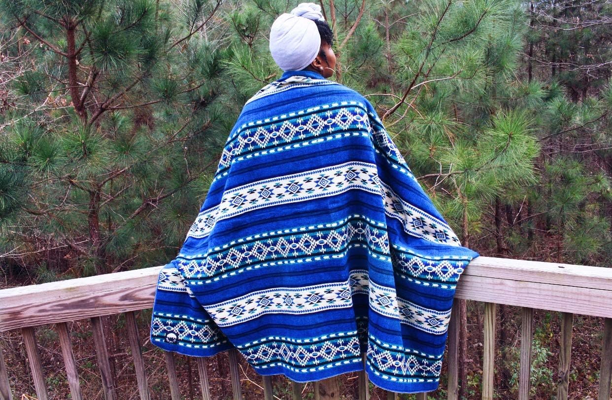 Inca Aztec Throw, Queen, King Blanket | Southwest Indian Navajo Boho Style | Native Cover for