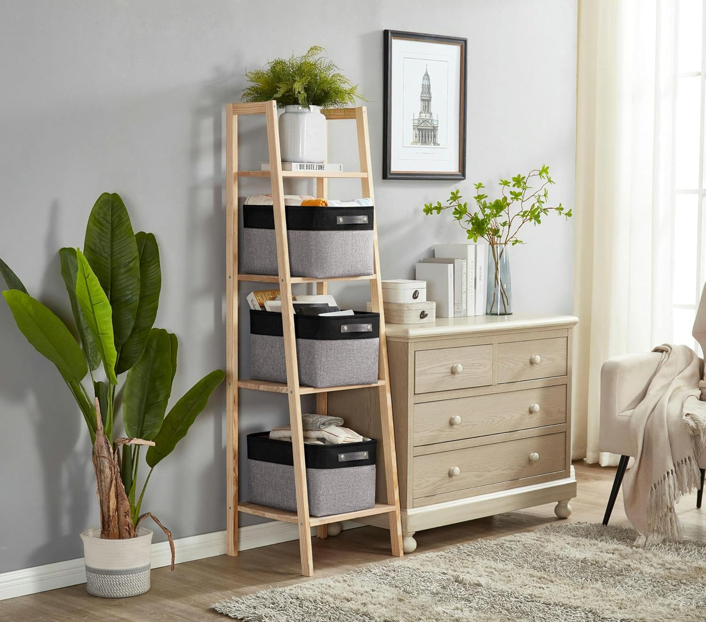 DECOMOMO Storage Baskets for Shelves - Fabric Closet Organizers and Storage Bins, Perfect Baskets