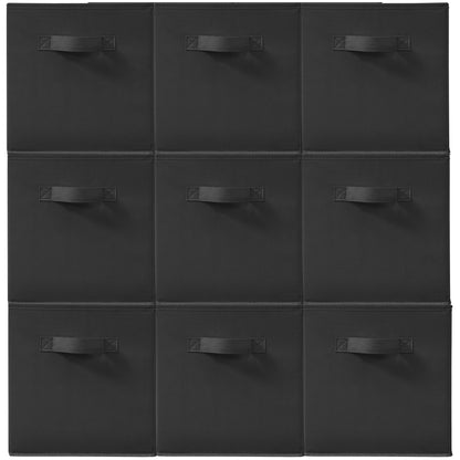 STORAGEIDEAS 11 Inch Fabric Storage Cubes, Sturdy Foldable Storage Bins, Heavy Duty Cube Organizer