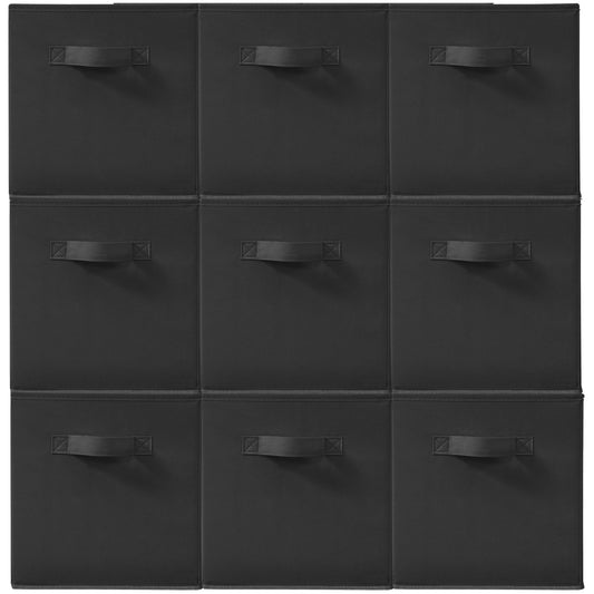 STORAGEIDEAS 11 Inch Fabric Storage Cubes, Sturdy Foldable Storage Bins, Heavy Duty Cube Organizer